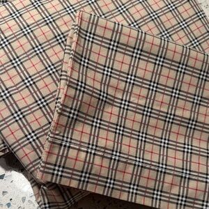 Burberry like print twin sheet set. Brand new.